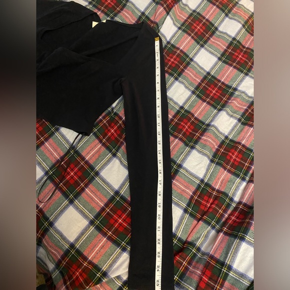 NWOT Black Square Neck Long Sleeve Crop Top - Picture 6 of 7